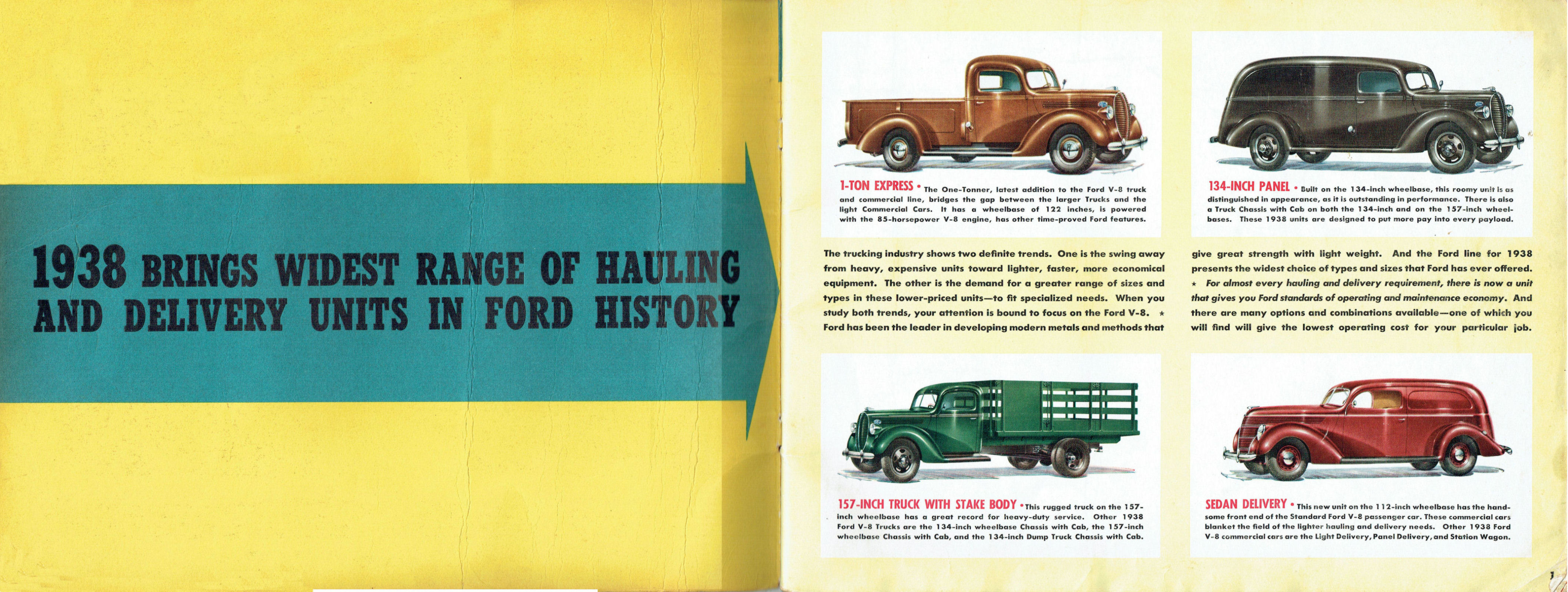 1938 FORD TRUCK Full Line Owners Manual User Guide 
