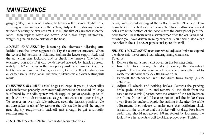 1965 Checker Owners Manual-25