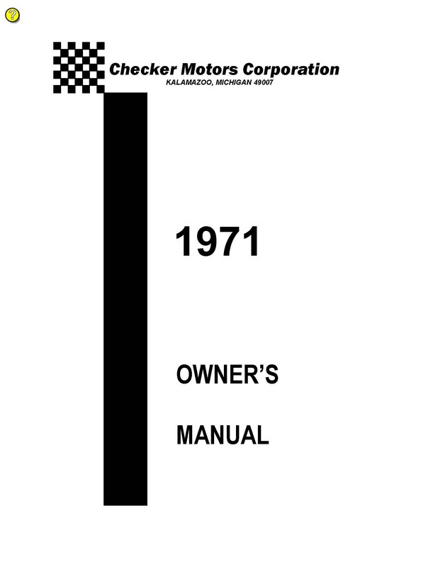 1971 Checker Owners Manual-01