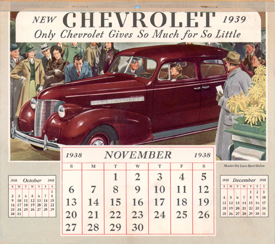 1939 Chevrolet Calendar-3811b