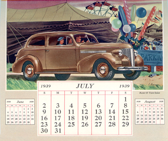 1939 Chevrolet Calendar-3907b