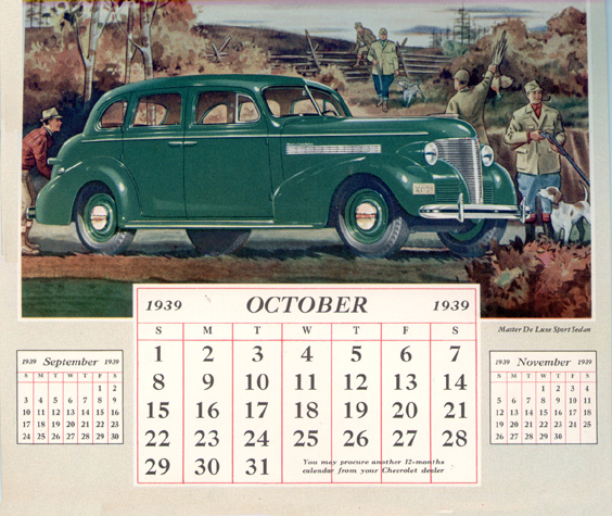 1939 Chevrolet Calendar-3910b