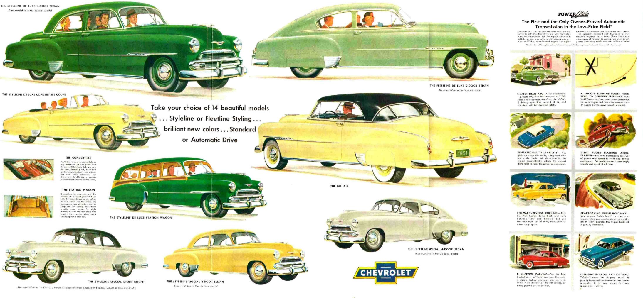 Car Truck Repair Manuals Literature Chevrolet 1951 Sales