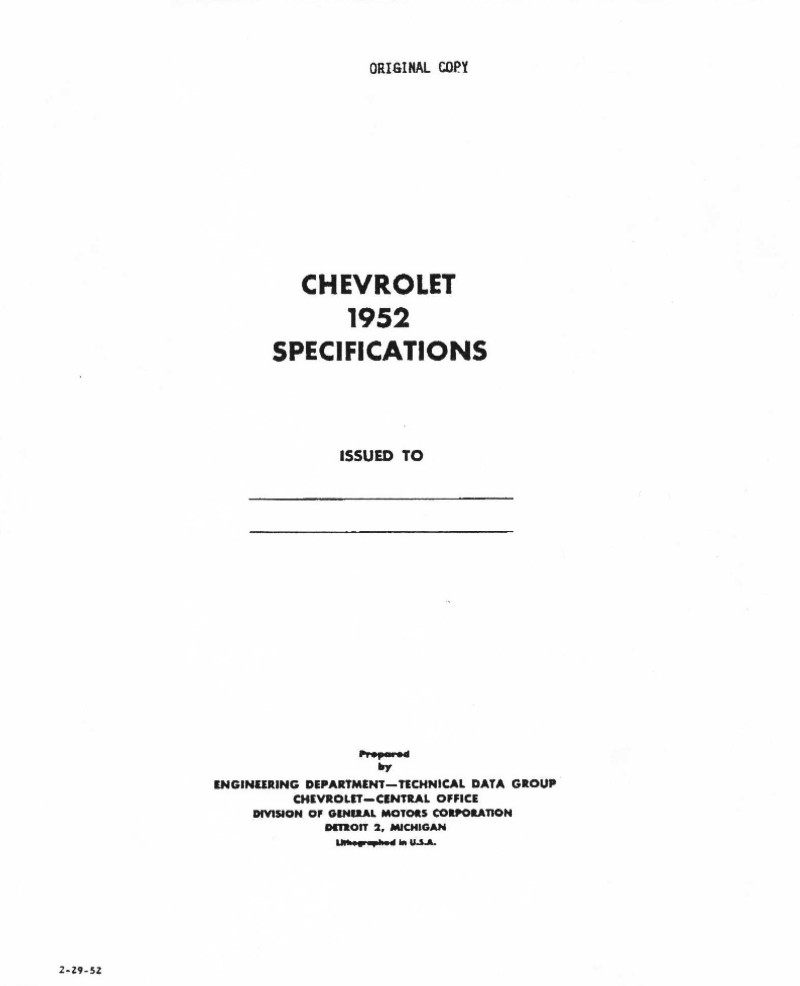 1952 Chevrolet Specs-01