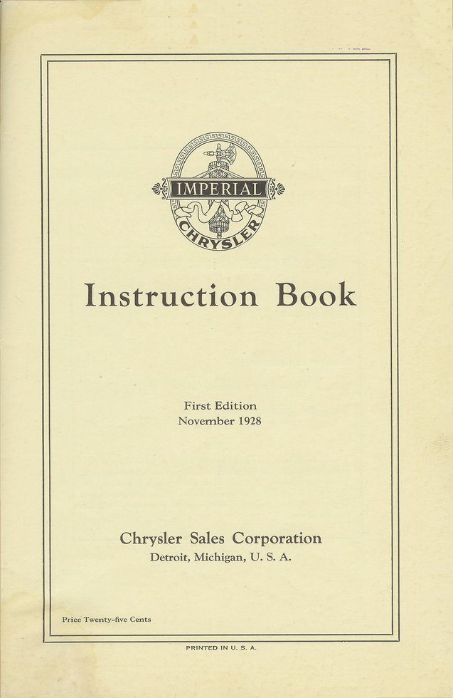 1929 Imperial Instruction Book-001