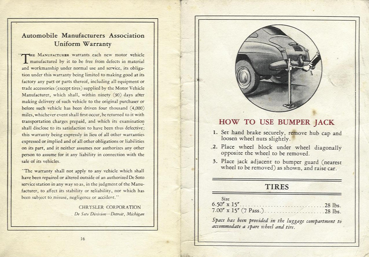 1947 DeSoto Owners Manual-16-17
