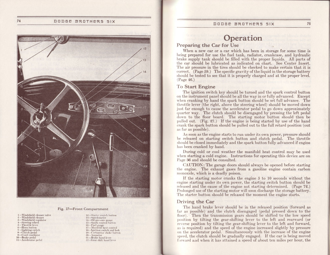 1930 Dodge Six Instruction Manual-74 amp 75