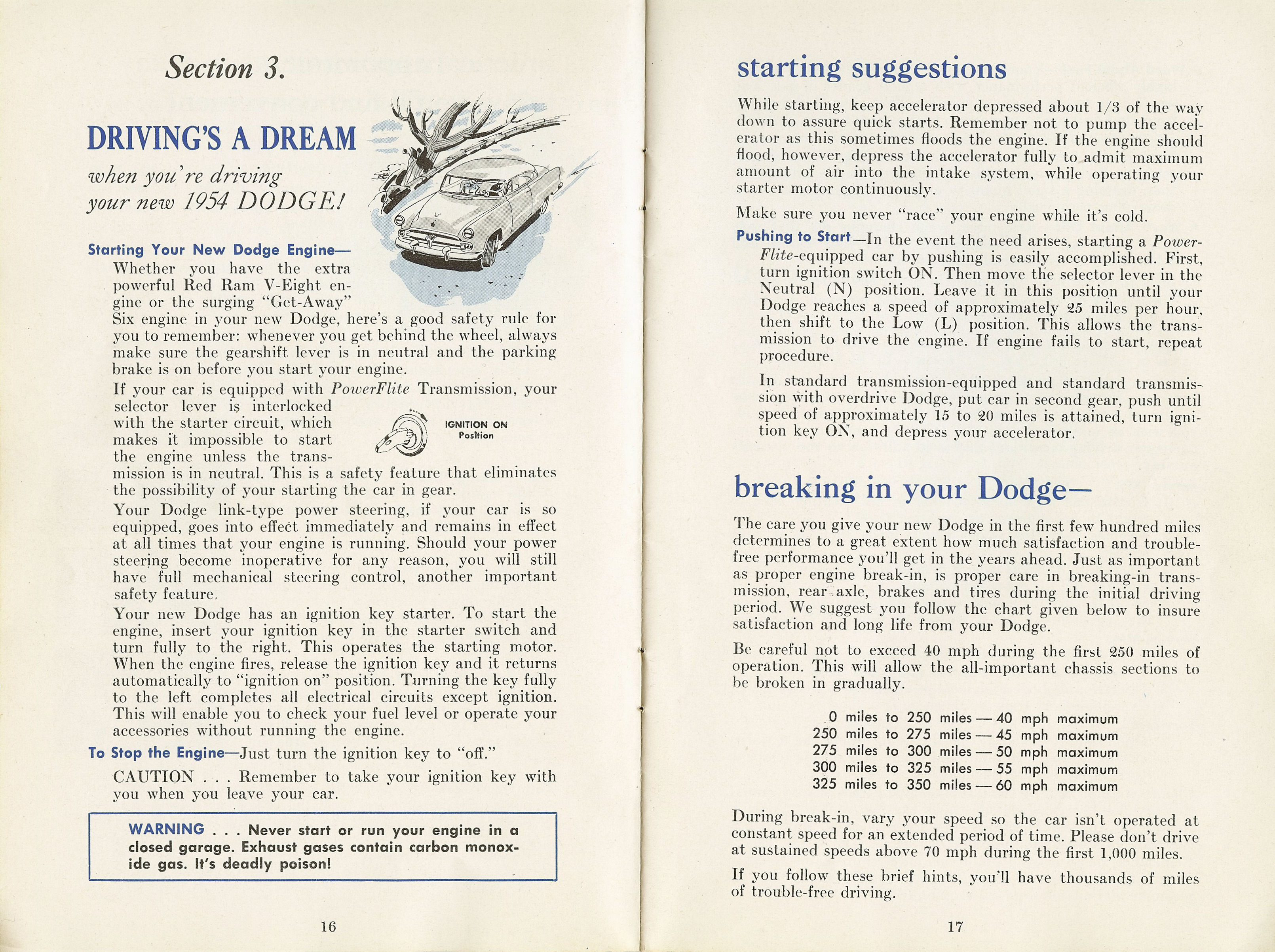 1954 Dodge Owners Manual-16-17