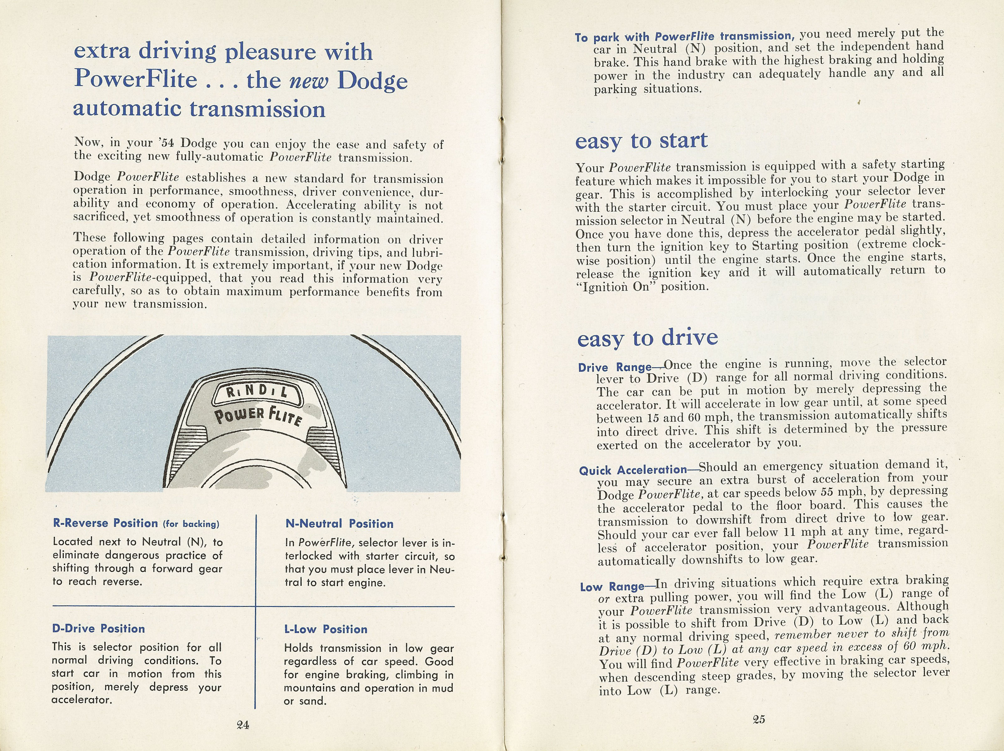 1954 Dodge Owners Manual-24-25