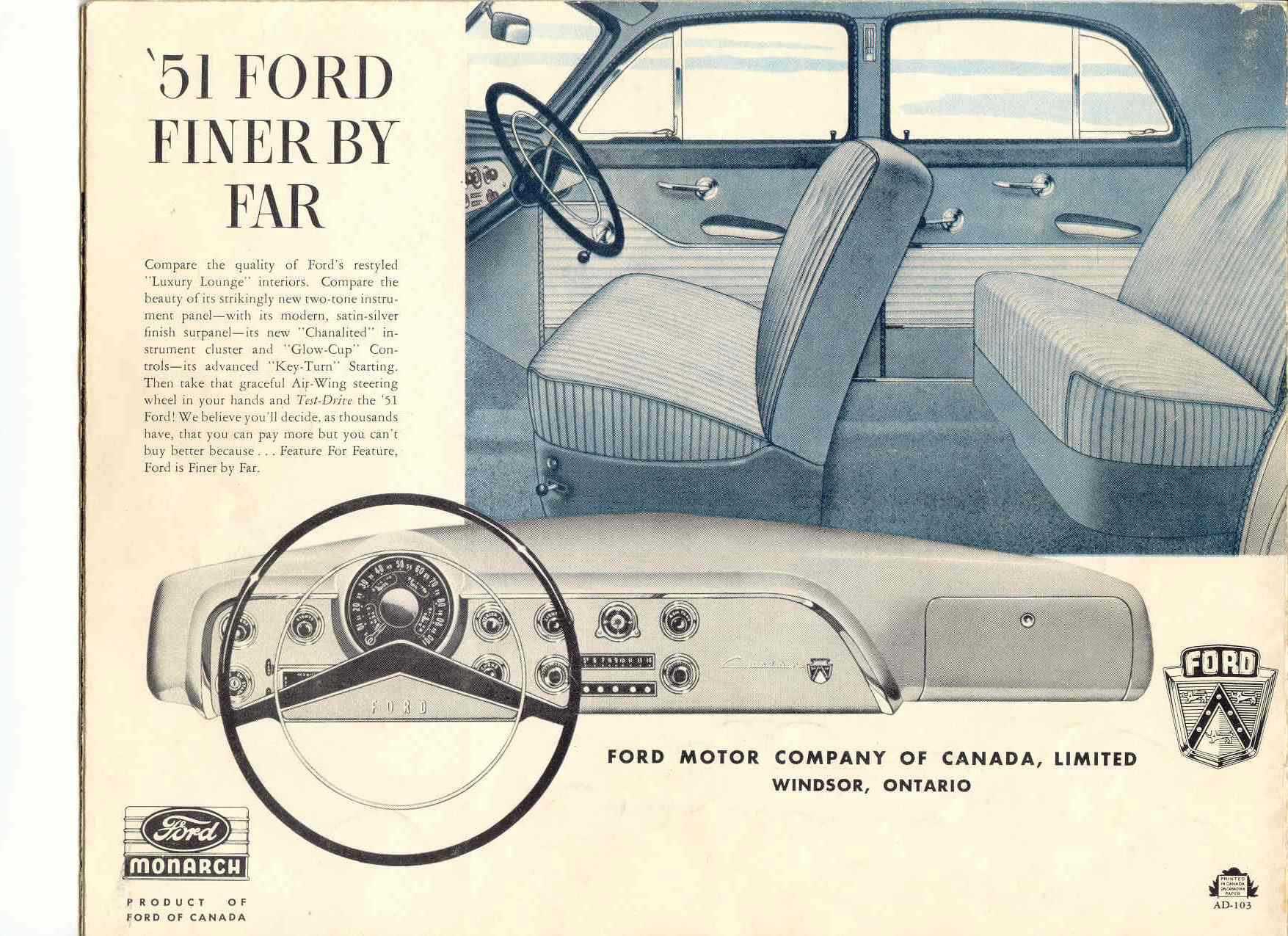 1951 Ford Back Cover