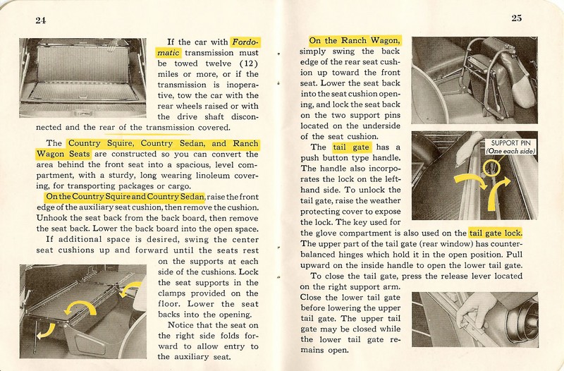 1953 Ford Owners Manual-24 amp 25