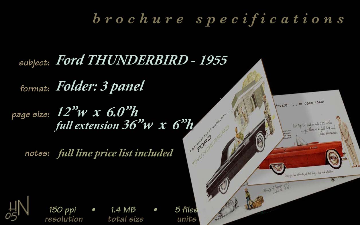1955 Ford Thunderbird Folder