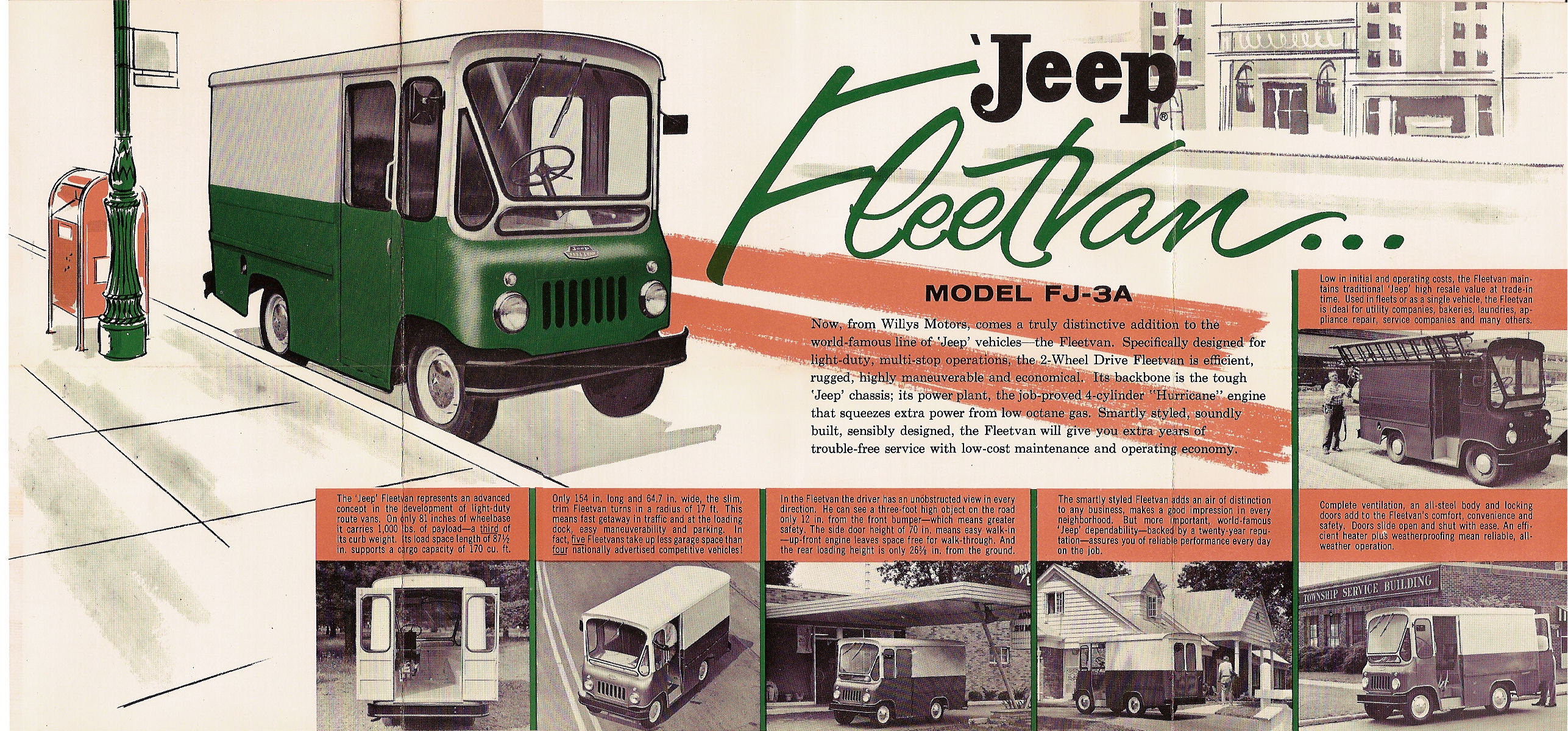 1961 Jeep Fleetvan inside