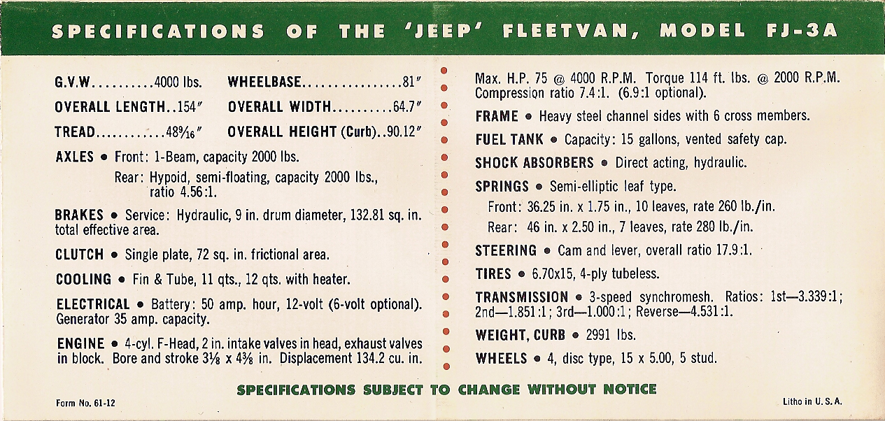 1961 Jeep Fleetvan outside back