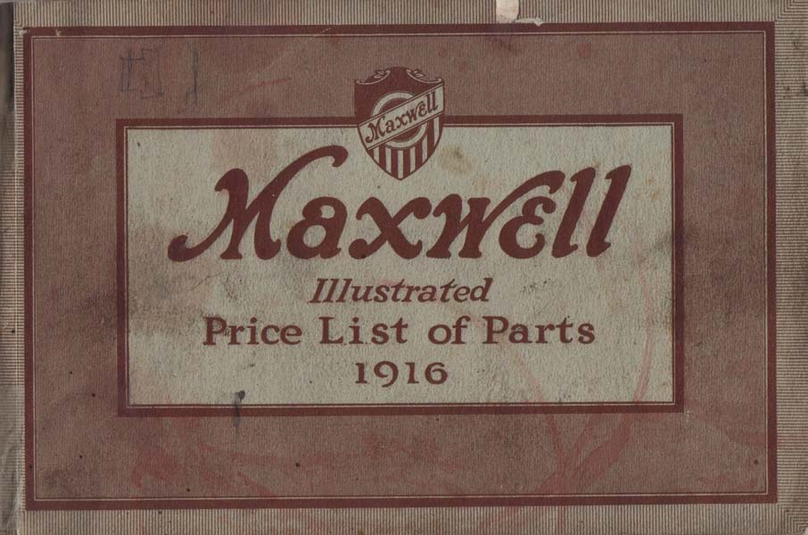 1916 Maxwell Parts Price List-001