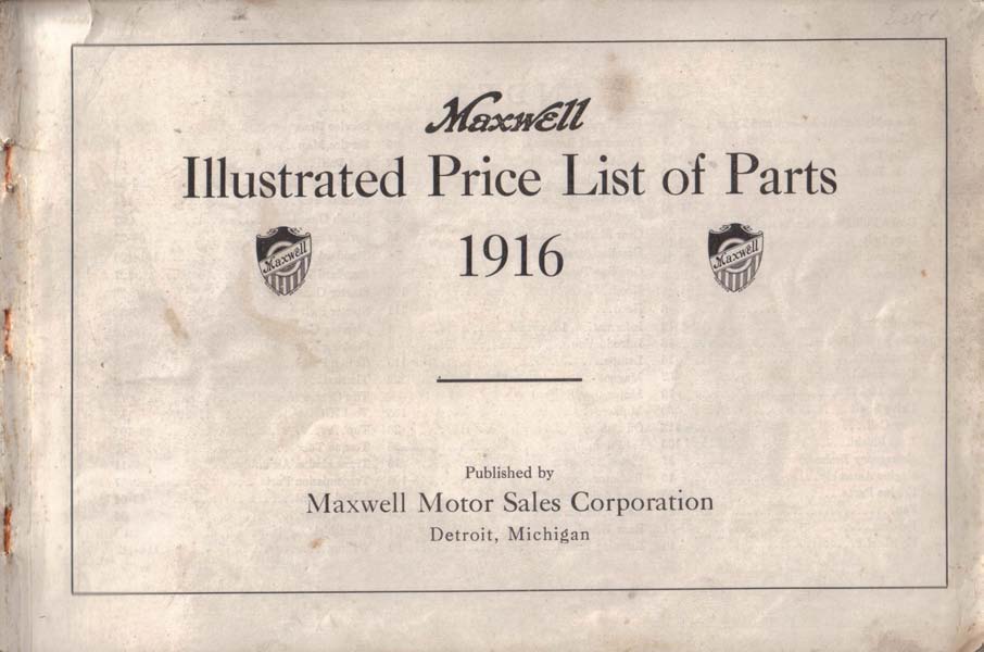 1916 Maxwell Parts Price List-003