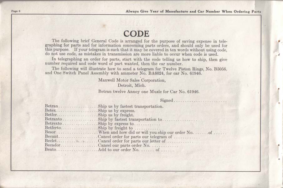 1916 Maxwell Parts Price List-008