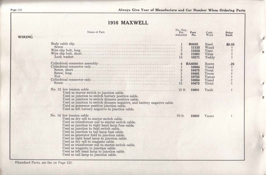 1916 Maxwell Parts Price List-118