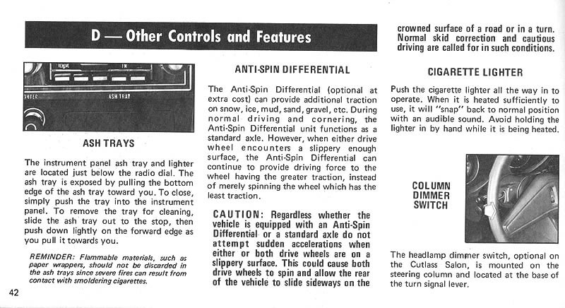 1975 Oldsmobile Cutlass Owners Manual-Page 42 jpg