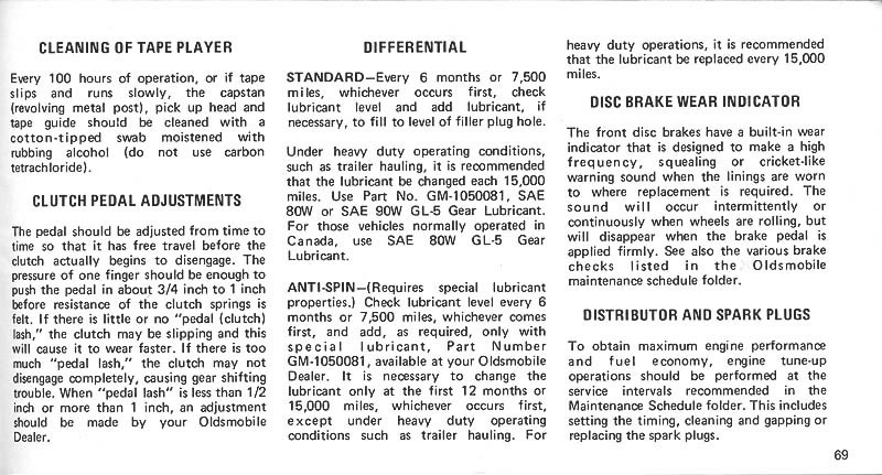 1975 Oldsmobile Cutlass Owners Manual-Page 69 jpg