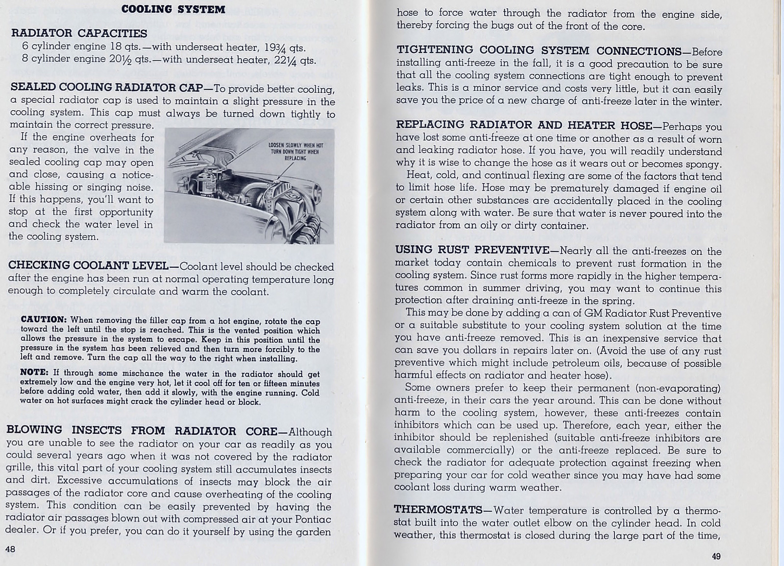 1950 Pontiac owner s manual - Pg 48 - 49