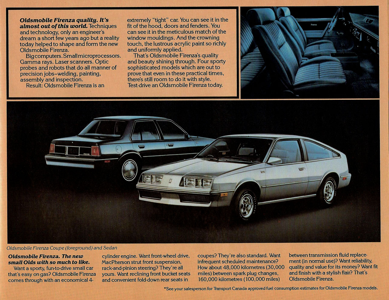 1982 Oldsmobile Firenza Brochure