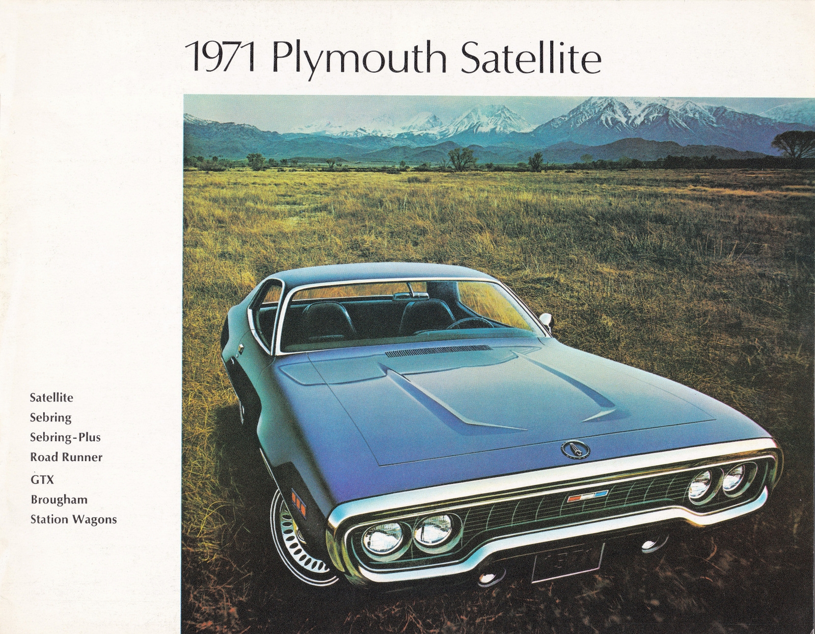 1971 Plymouth Satellite Brochure