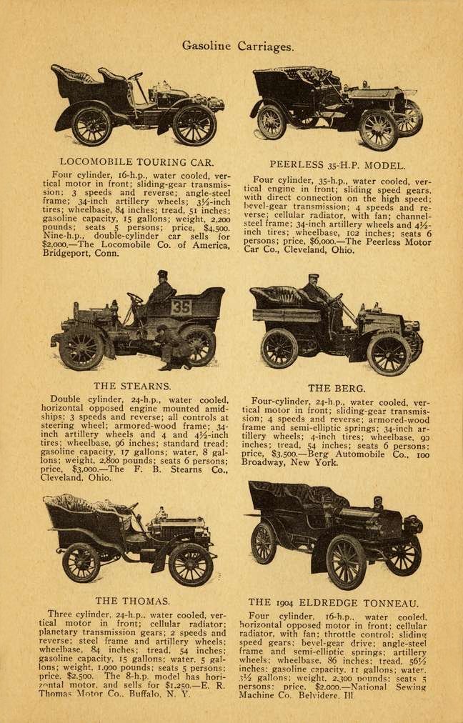 Autos of 1904-11