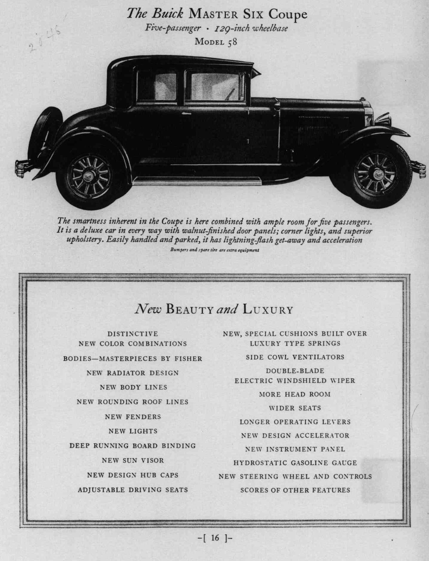 1929 Buick Silver Anniversary Brochure page 17 of 47