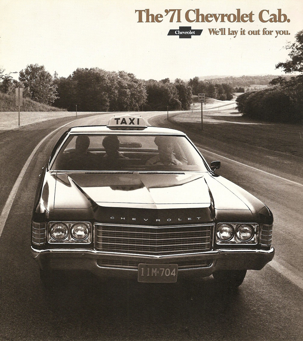 1971 Chevrolet Taxi Cab Brochure