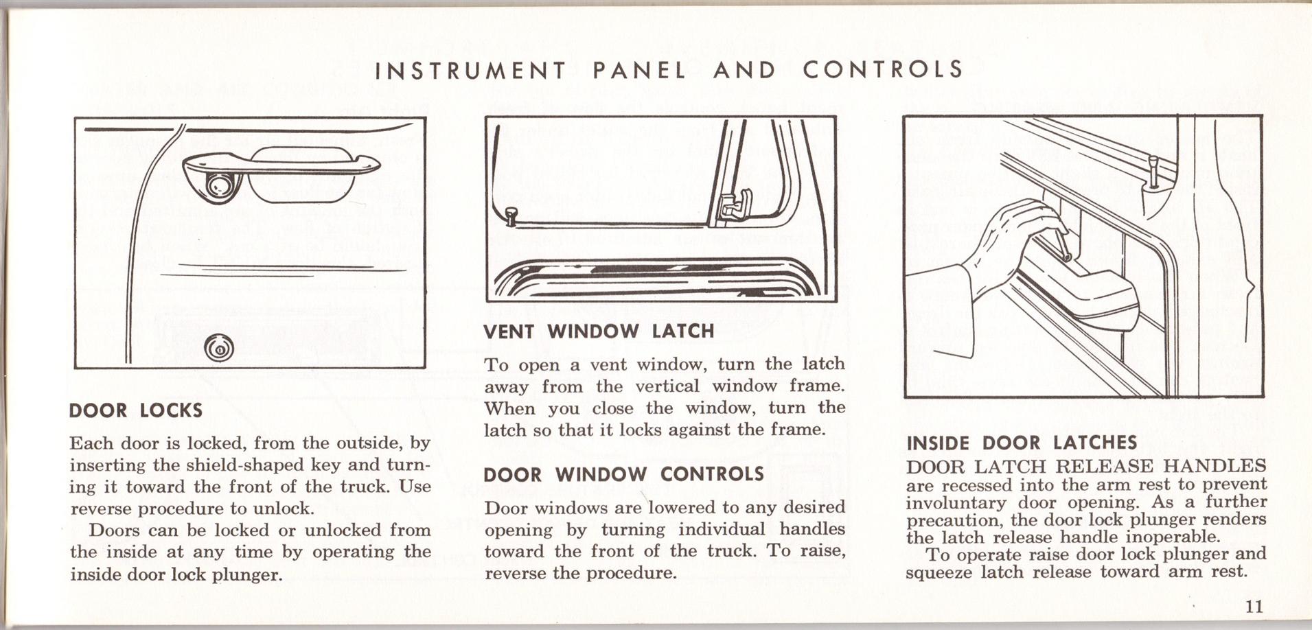 1969 Ford Truck Owners Manual Pg11