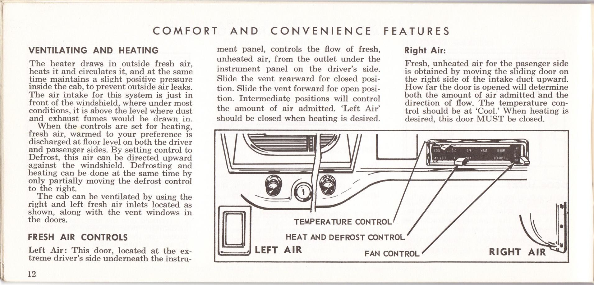 1969 Ford Truck Owners Manual Pg12