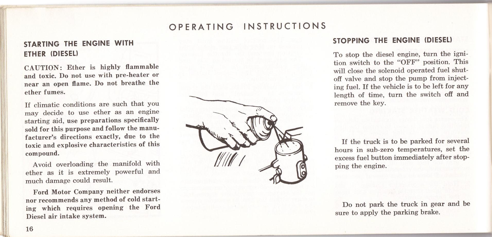 1969 Ford Truck Owners Manual Pg16