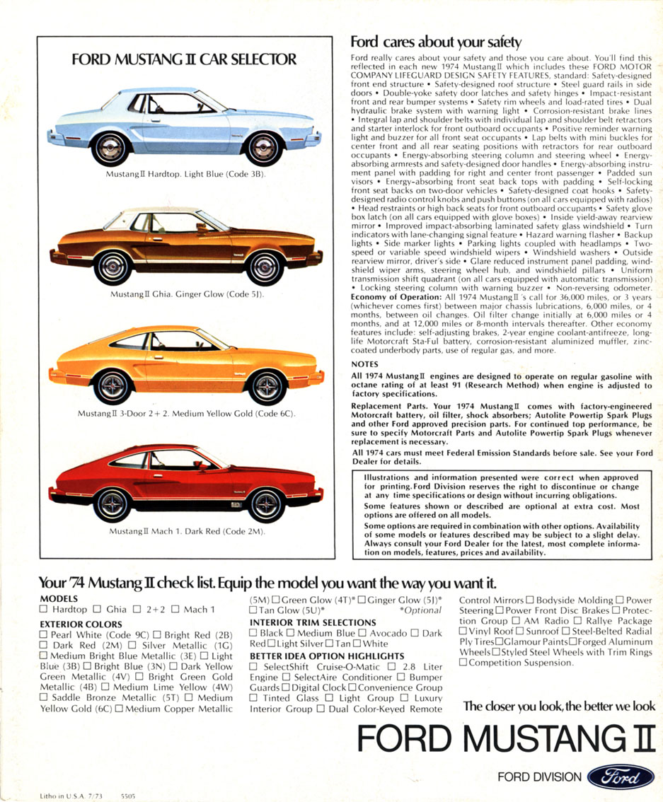Directory Index: Ford_ Mustang/1974_Ford_Mus/1974_Ford_Mustang_II_Brochure