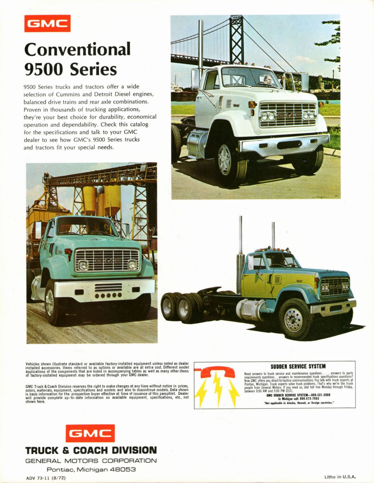 GMC 9500 tractor Truck