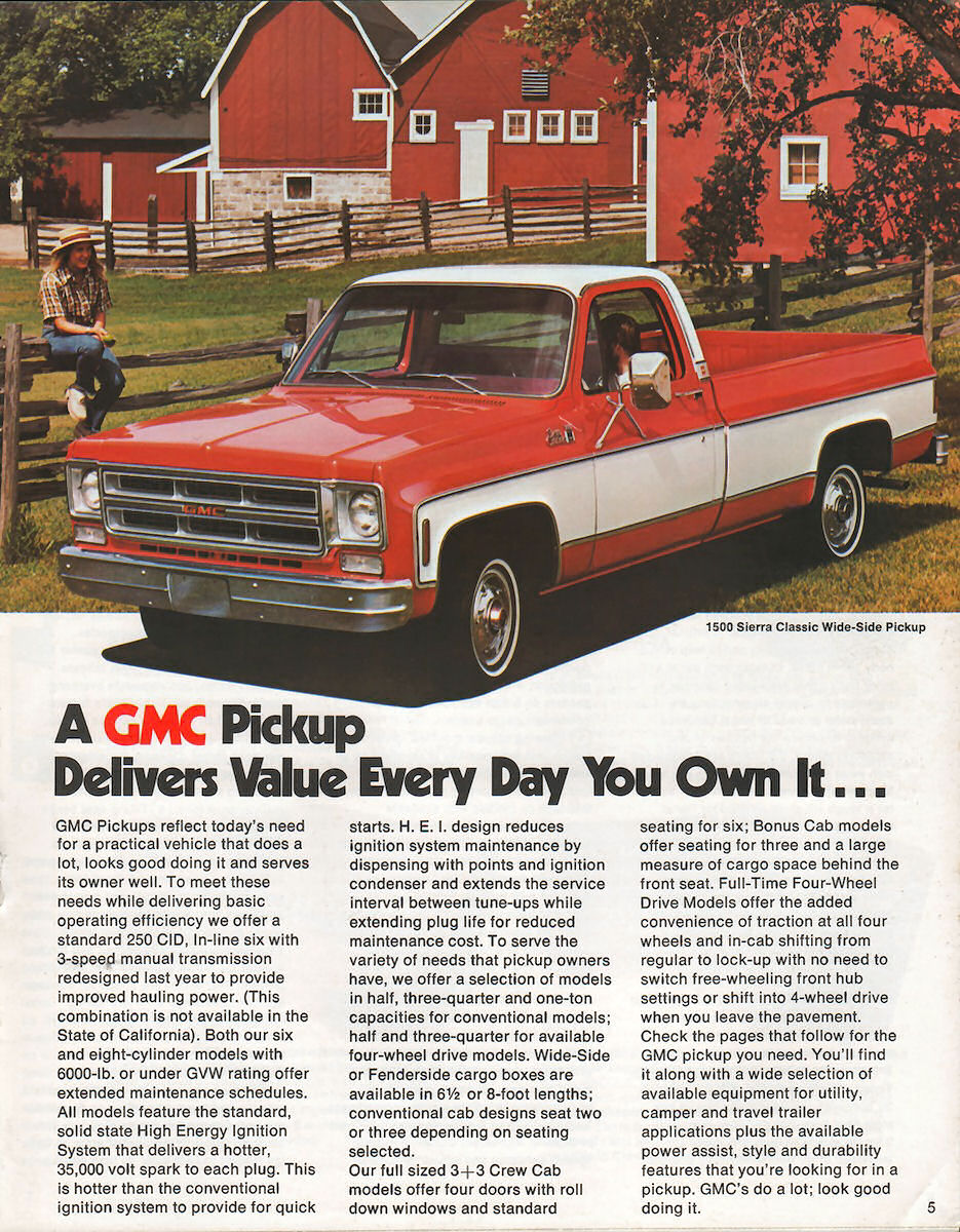 1976 GMC Pickups Brochure