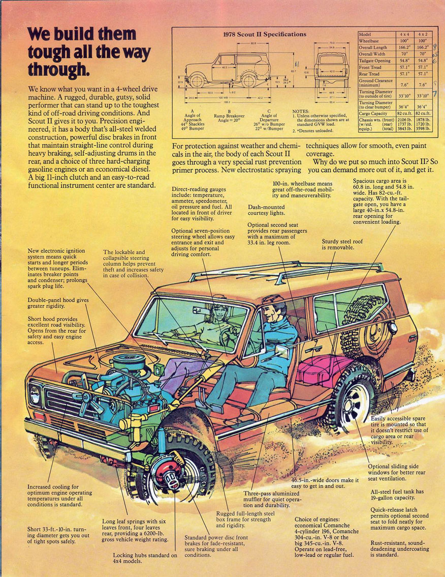 1978 International Scout II Brochure