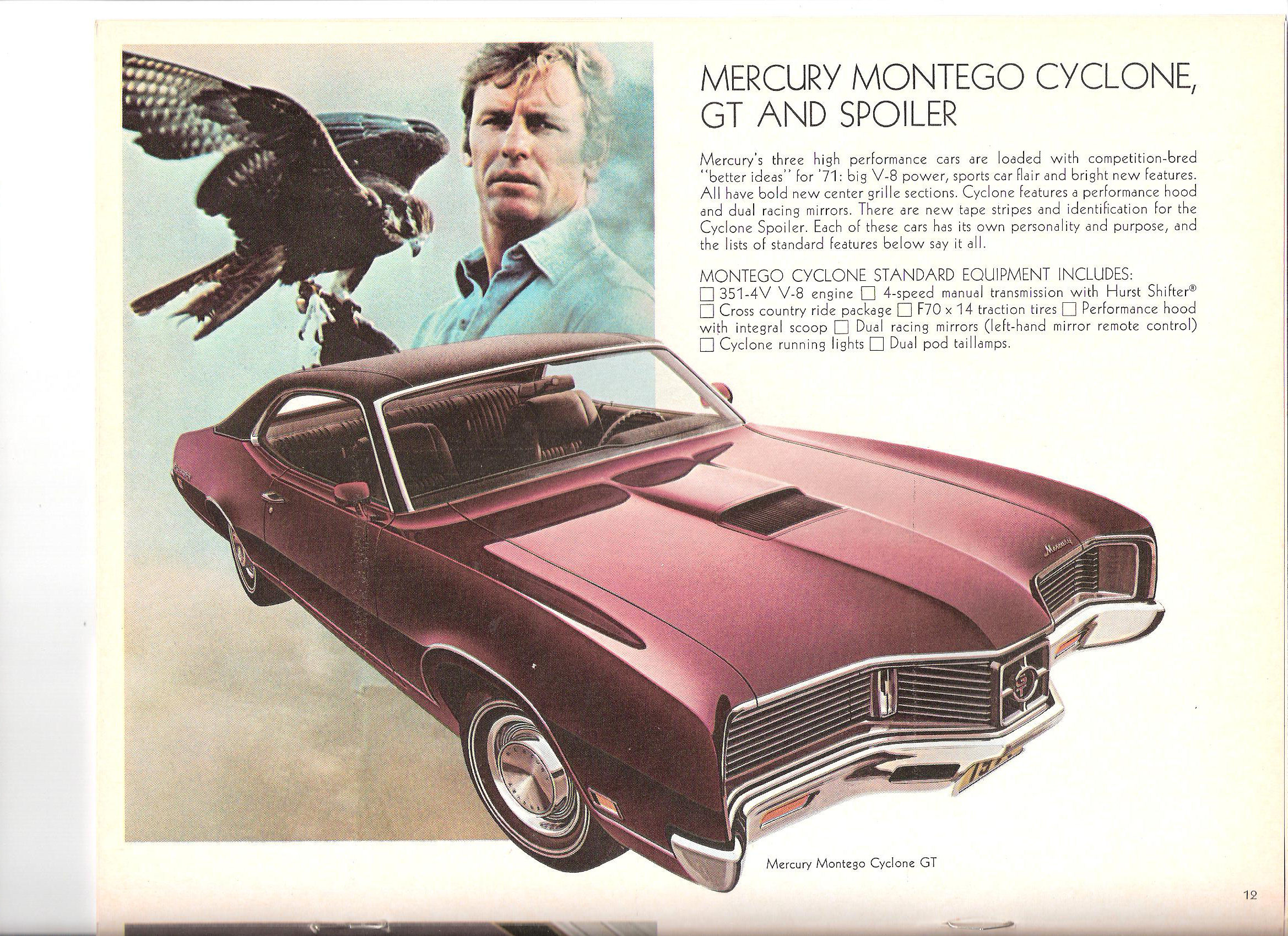 1971 Mercury Full Line Brochure