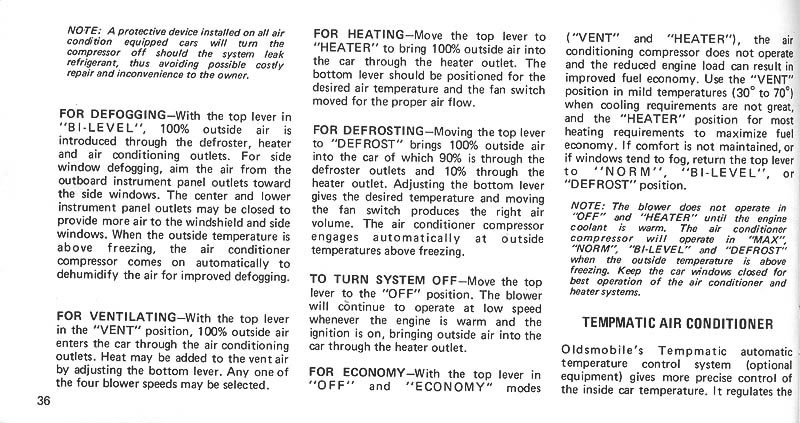 1975 Oldsmobile Cutlass Owners Manual-Page 36 jpg