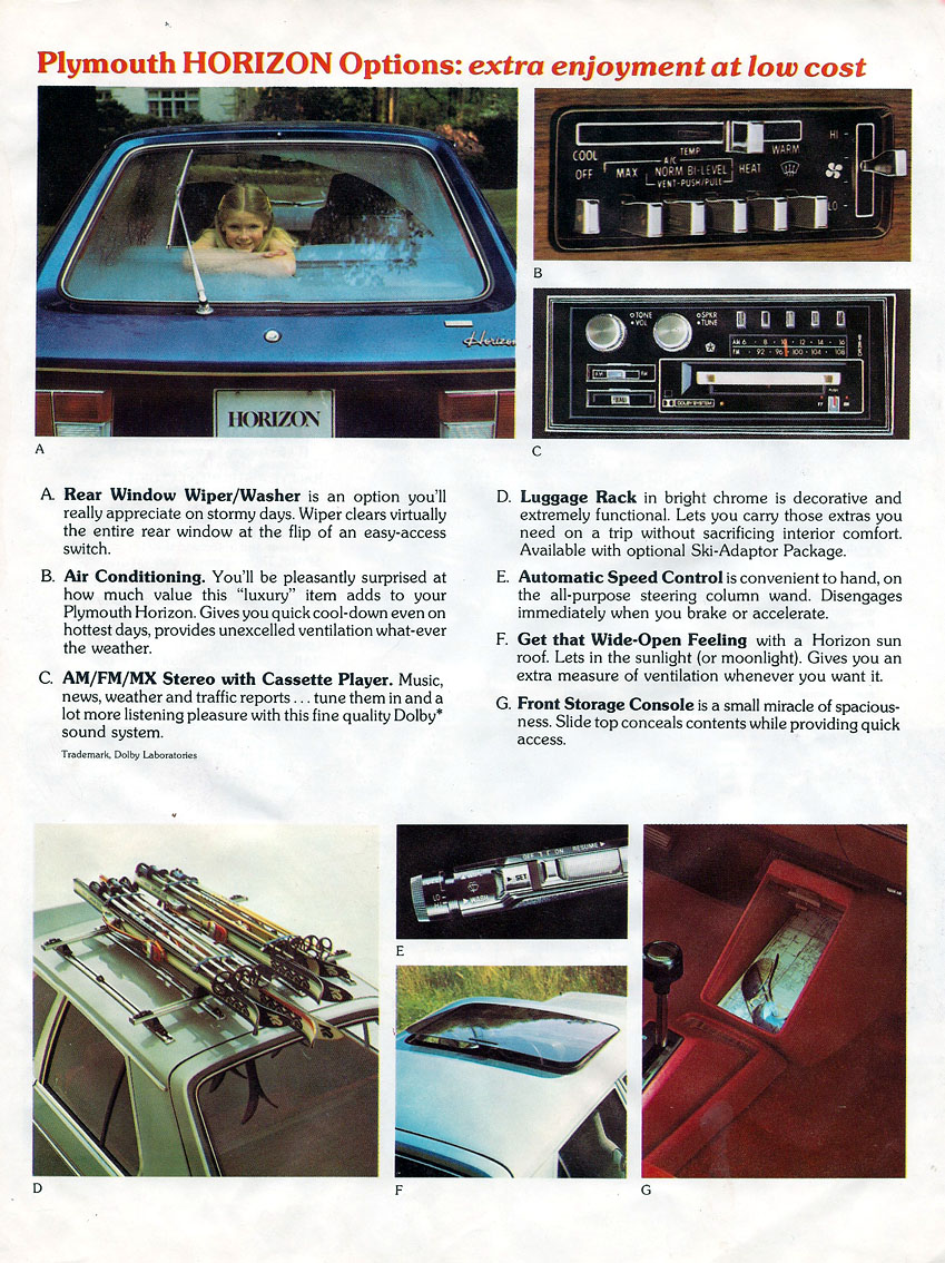 1981 Plymouth Horizon Brochure (Canadian)